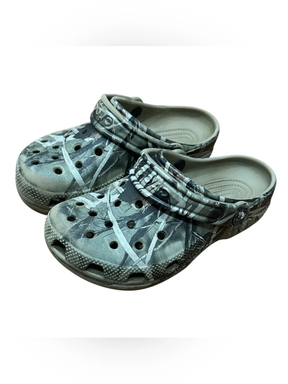 CROCS Kids Camo Slip-On Clogs